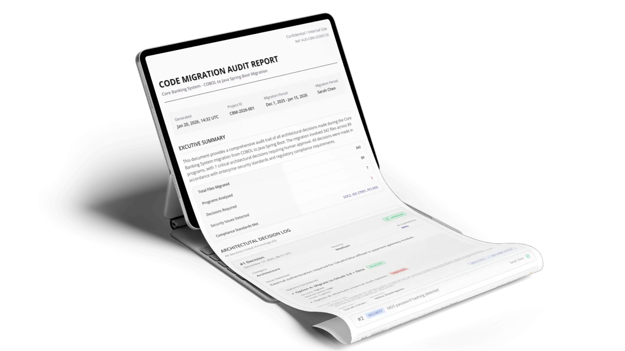 Audit Report – detail view